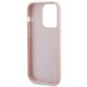 7. Etui Guess Quilted Metal Logo na iPhone 15 Pro Max - różowe