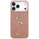 3. Etui Guess Fixed Glitter Big 4G na iPhone 17 Pro Max - różowe