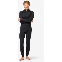 Longsleeve termoaktywny męski SUPER.NATURAL M SIERRA140 POCKET ZIP 1/4 czarna