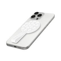 Uchwyt SBS MAG Grippy kompatybilny z MagSafe z przyssawką i uszkiem - biały