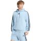 Bluza męska adidas Essentials 3-Stripes Fleece Hoodie błękitna KY4170
