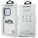 8. Etui Karl Lagerfeld IML Choupette Sketch Logo MagSafe na iPhone 16 Pro Max - przezroczyste