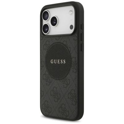 2. Etui Guess 4G Circle Classic Logo MagSafe na iPhone 17 Pro Max - czarne