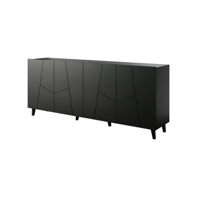 2. Komoda ETNA 200x42x82 czarny mat