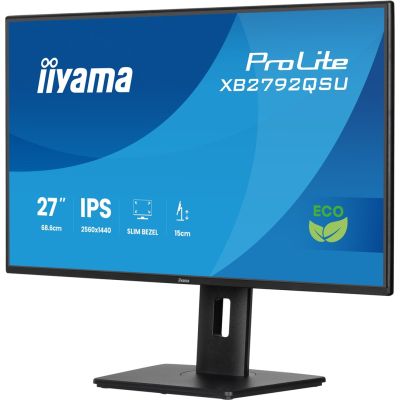 6. iiyama ProLite XB2792QSU-B1 monitor komputerowy 68,6 cm (27") 2560 x 1440 px Quad HD LED Czarny