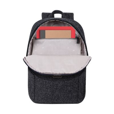 11. Plecak na laptop 15,6", RIVACASE Anvik, 15L, czarny, z materiału wodoodpornego, kieszenie na tablet 10,5", smartfon, dokumenty, akcesoria, butelkę