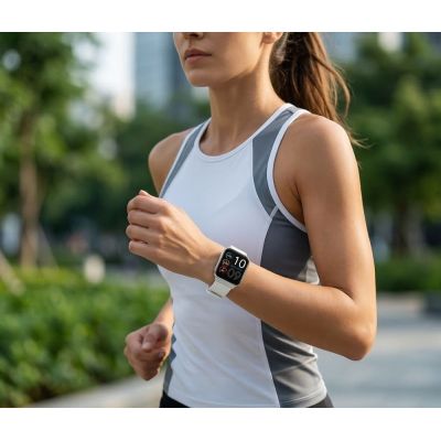 3. Smartwatch Gravity Srebrny Pasek + Bransoleta GT44-4