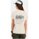 3. Koszulka z krótkim rękawem damska ODLO T-shirt crew neck s/s COTTON BLEND THERE'S MORE OUT THERE beżowa