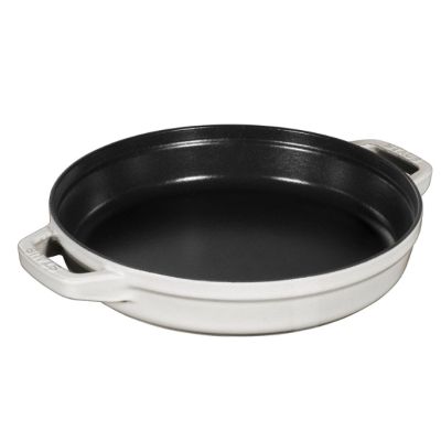 2. Zestaw 3 naczyń żeliwnych z pokrywką STAUB 40508-388-0 - biała trufla 24 cm
