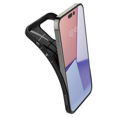 9. Etui Spigen Liquid Air na iPhone 14 Pro - czarny mat