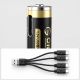 8. Bateria litowa Orico Ener-G EG7C 1,5 V 500mWh akumulator AAA USB-C z kablem ładującym 4 szt.