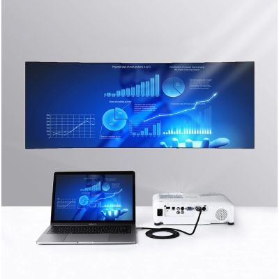 3. Ugreen kabel przewód HDMI - USB Typ C 4K 60 Hz 1,5 m czarno-szary (MM142 50570)