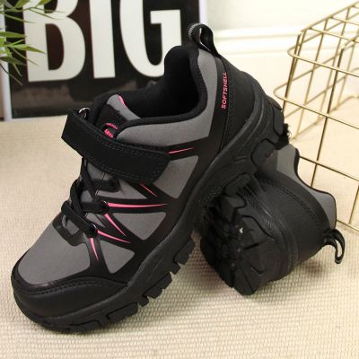 11. Buty trekkingowe na rzep American Club Jr AM902A szare 