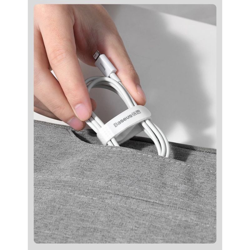 15. Baseus Superior kabel USB - Lightning 2,4A 0,25 m Biały (CALYS-02)