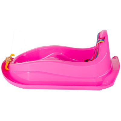 3. SANKI PLASTIKOWE MINI BOBEK RÓŻOWE