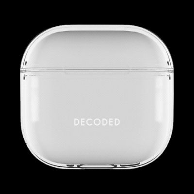 Etui Decoded Silicone Aircase na AirPods 4 - przezroczyste