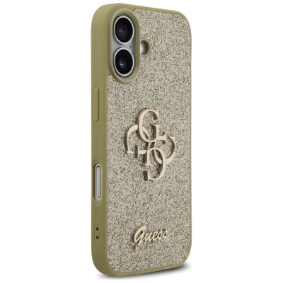 4. Etui Guess Fixed Glitter Big 4G na iPhone 17 - złote