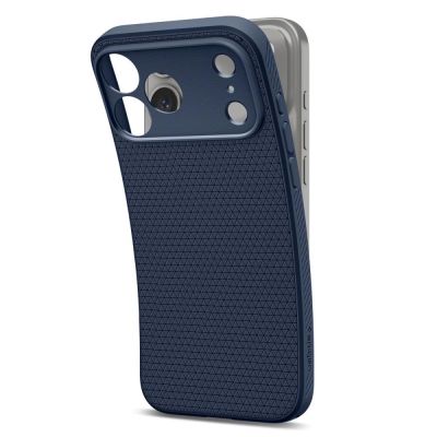 5. Etui Spigen Liquid Air na iPhone 17 Pro - niebieskie