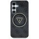 3. Etui Guess 4G Glitter Triangle Buttons MagSafe do Samsung Galaxy S25 Plus czarny