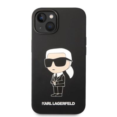 3. Etui Karl Lagerfeld Silicone Ikonik Magsafe na iPhone 14 Plus - czarne
