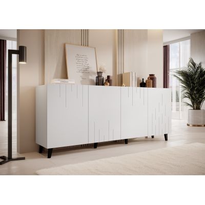 3. Komoda BARI 200x42x82 biały mat