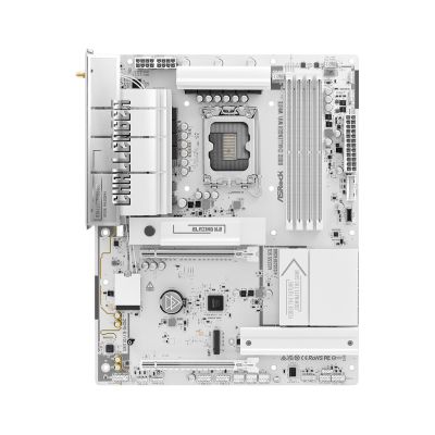 3. Asrock B860 Challenger WiFi White Intel B860 LGA 1851 (Socket V1) ATX