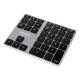 LogiLink ID0187 klawiatura numeryczna Uniwersalne Bluetooth Aluminium, Czarny