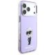 4. Etui Karl Lagerfeld IML Aquarelle Karl & Choupette & Logo MagSafe na iPhone 17 Pro Max - fioletowe