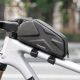 3. Torba rowerowa Rockbros usztywniana, na ramę, na rurę górną 1,4l – czarna