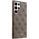 4. Etui Guess 4G Metal Gold Logo na Samsung Galaxy S23 Ultra - brązowe