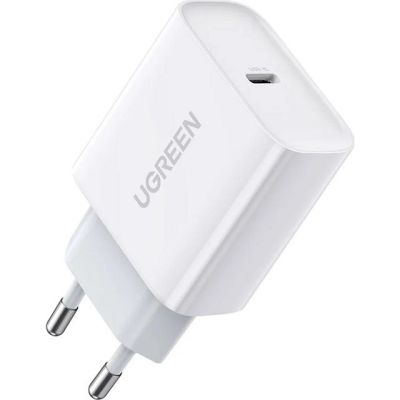 Ugreen ładowarka sieciowa USB Power Delivery 3.0 Quick Charge 4.0+ 20W 3A (biały)