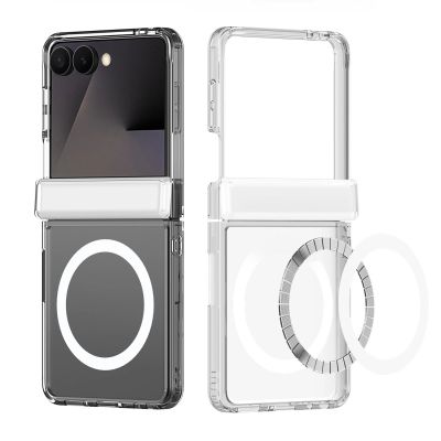 4. Etui Dux Ducis Clin Mag MagSafe na Samsung Galaxy Z Flip 8 - przezroczyste
