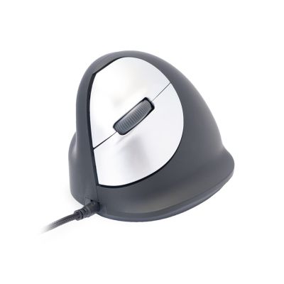 32. R Go Tools R-Go Pele HE ergonomisch links USB mittel juodas/silb retail
