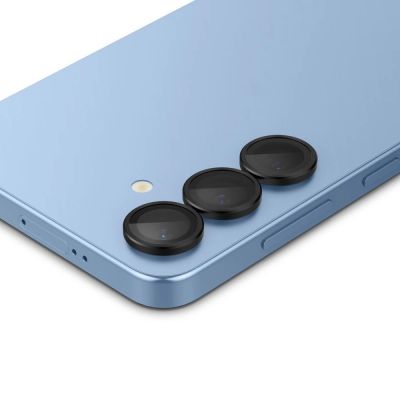 4. Osłona aparatu Spigen Optik Pro GLAS.TR EZ FIT 2-pack na Samsung Galaxy S25 - czarna