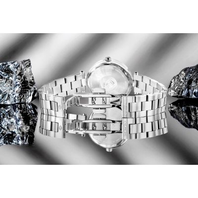 7. Zegarek Damski Giewont Sapphire Srebrny GW9890-B1