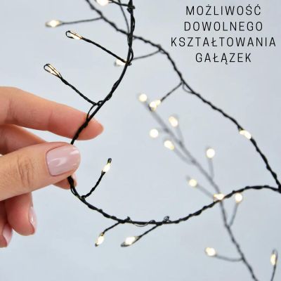 5. DRZEWKO DEKORACYJNE 100LED 90CM BLACK