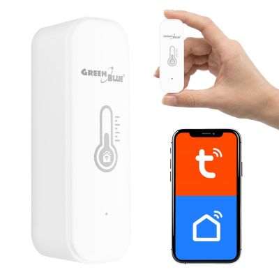 12. GREENBLUE CZUJNIK TEMPERATURY I WILGOTNOŚCI WIFI, ANDROID/IOS/ALEXA/GOOGLE HOME, 3.0V DC, LR03X2 GB737