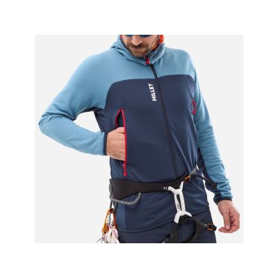 5. Bluza męska MILLET Fusion Grid Hoodie M niebieska