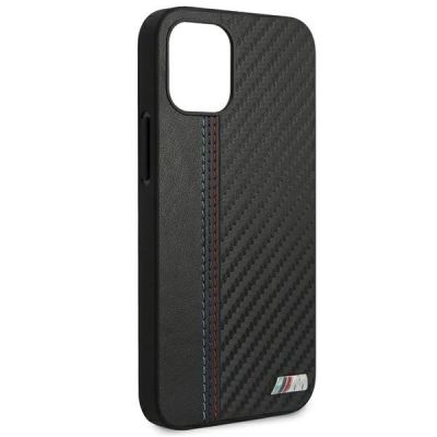 7. Etui BMW M Collection PU Carbon Stripe na iPhone 12 mini - czarne