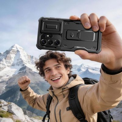 7. Etui Tech-Protect Kevlar Cam+ na Samsung Galaxy S26 Ultra - czarne