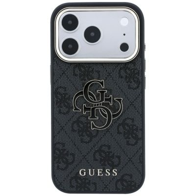 3. Etui Guess 4G & Big Resin Logo na iPhone 17 Pro / 18 Pro - czarne