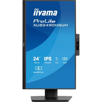 3. Monitor Iiyama TFT XUB2490HSUH IPS 24''//HDMI/DP/USB/Webcam/hoev - Płaski ekran - 60,5 cm