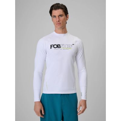 Longsleeve do pływania i sportów wodnych z filtrem UPF50+ męski 4F 4FRSS26TFWLM004-10S