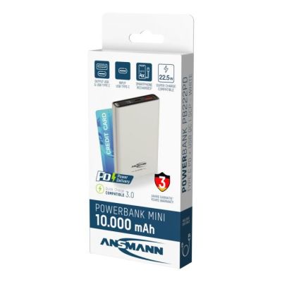 8. Ansmann 1700-0156 bank mocy Litowo-jonowa (Li-Ion) 10000 mAh Biały