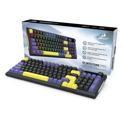 11. REDRAGON Glintstone K725LBY-RGB-PRO klawiatura Czarny