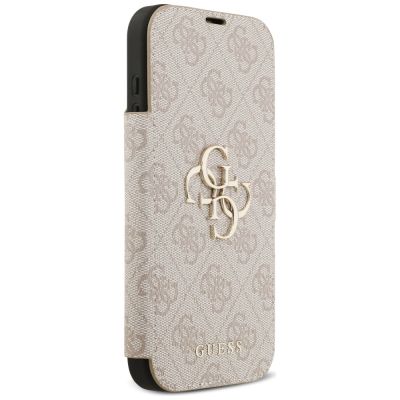 4. Etui Guess Book 4G Metal Logo na iPhone 17 Pro Max - różowe