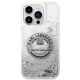 3. Etui Karl Lagerfeld Liquid Glitter RSG na iPhone 14 Pro Max - srebrne