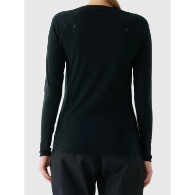 2. Longsleeve trekkingowy szybkoschnący z wełną merino damski 4F 4FWAW25TFLOF433-20S