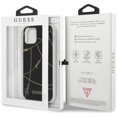 9. Etui Guess Gold Chain Collection na iPhone 12 Pro Max 6,7" - czarne