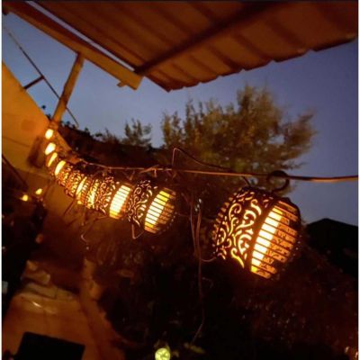 37. LAMPA SOLARNA KULE OGNIOWE 7CM 5SZT